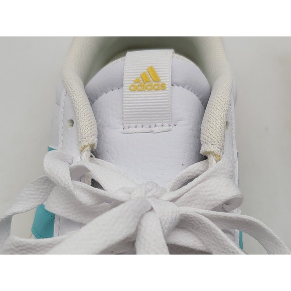 Adidas VL Court 3.0 Womens Sneakers White Aqua Gum Shoes Sole Size 6.5 JQ7253 - Picture 3 of 15